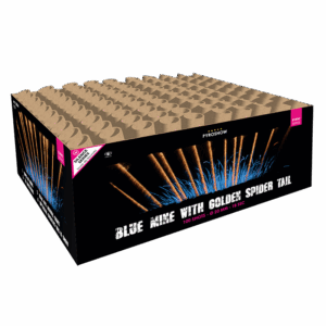Blue mine with golden spider tail 100 shots silence!